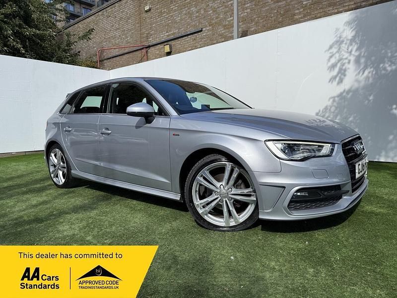 Silver Used 2016 Audi A3 Sportback S-Line Hatchback | £9,495 (Good price) - Image 1/4