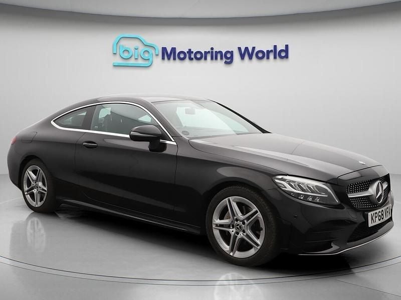 Black Used 2018 Mercedes C200 AMG line Coupe | £15,800 (Fair price) - Image 1/4
