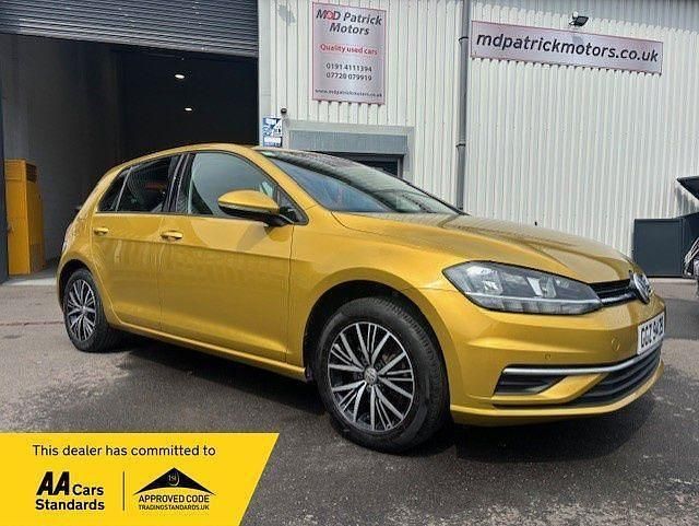 Yellow Used 2017 VW Golf VII SE Hatchback | £10,495 (Fair price) - Image 1/4