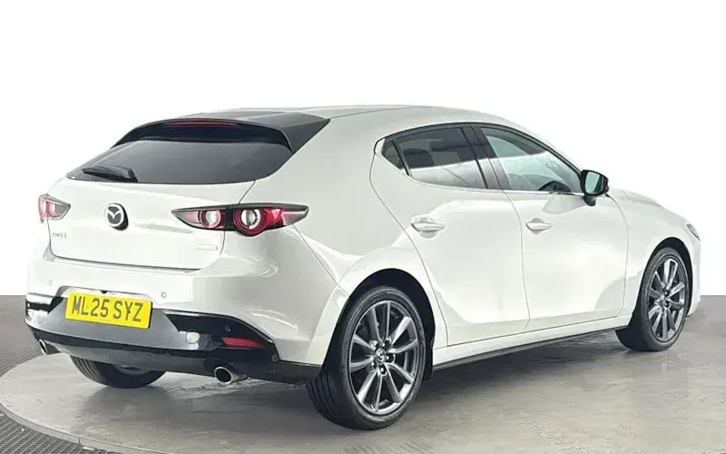 Used Mazda 3 Exclusive-Line 186 HP (136 kW) 2025 White Hatchback