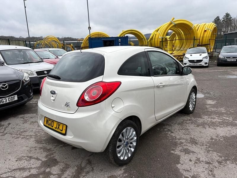 Used Ford Ka Zetec 2010 White Hatchback