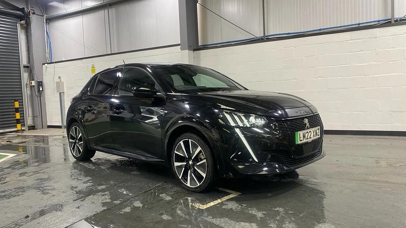 Black Used 2022 Peugeot e-208 Premium Hatchback | £13,198 (Fair price) - Image 1/3