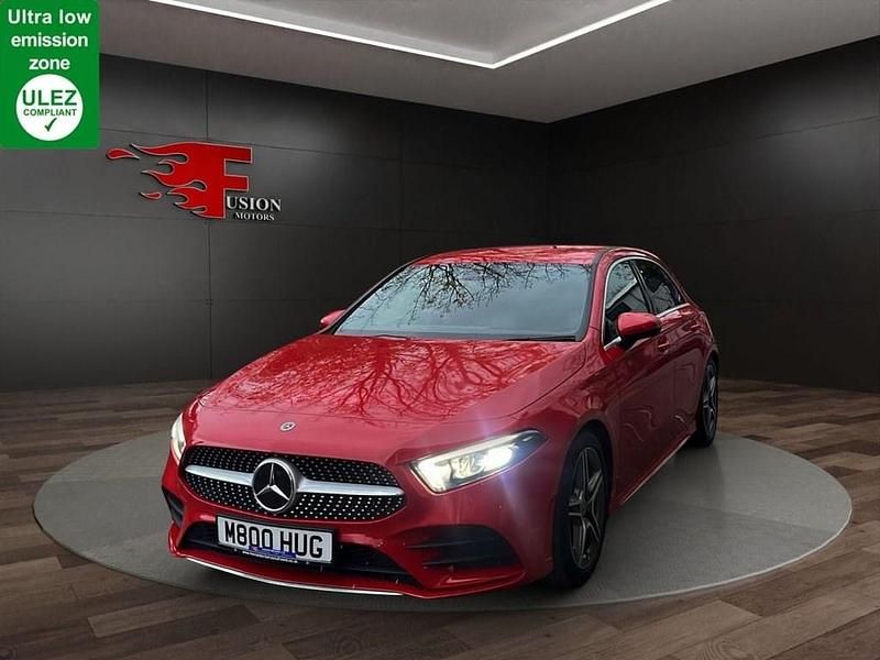 Used Mercedes A180 AMG line 136 HP (100 kW) 2019 Red Hatchback