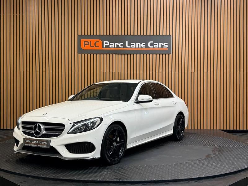 Used Mercedes C220 AMG line 170 HP (125 kW) 2014 White Sedan