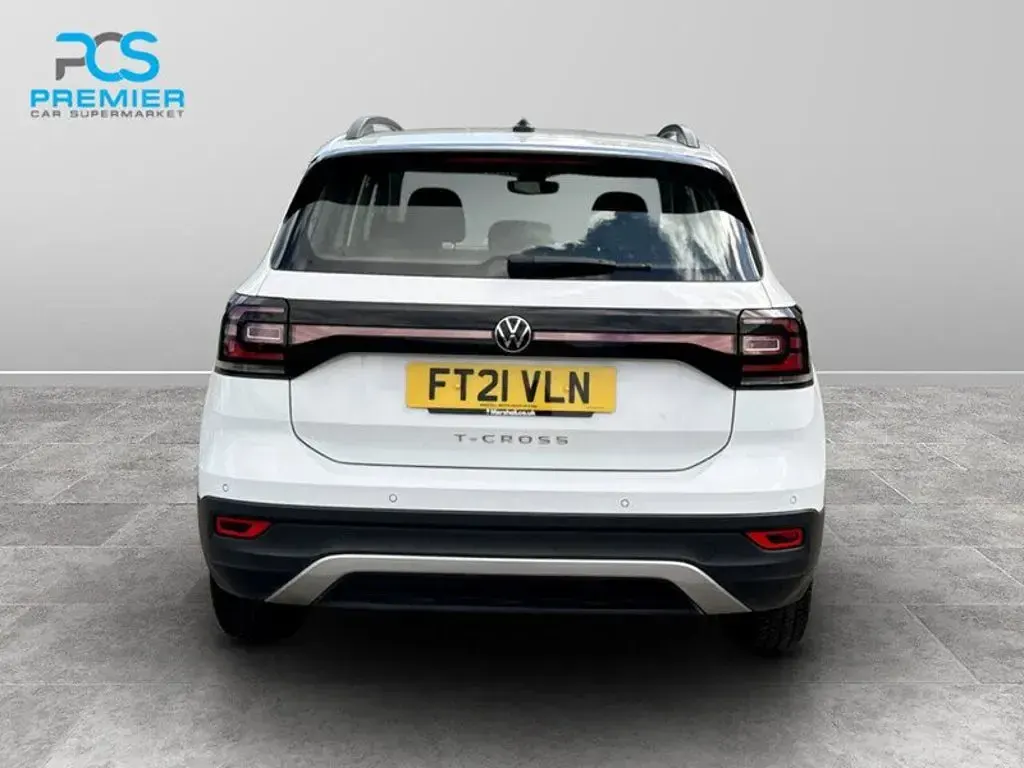 Used VW T-Cross SE 95 HP (69 kW) 2021 White SUV