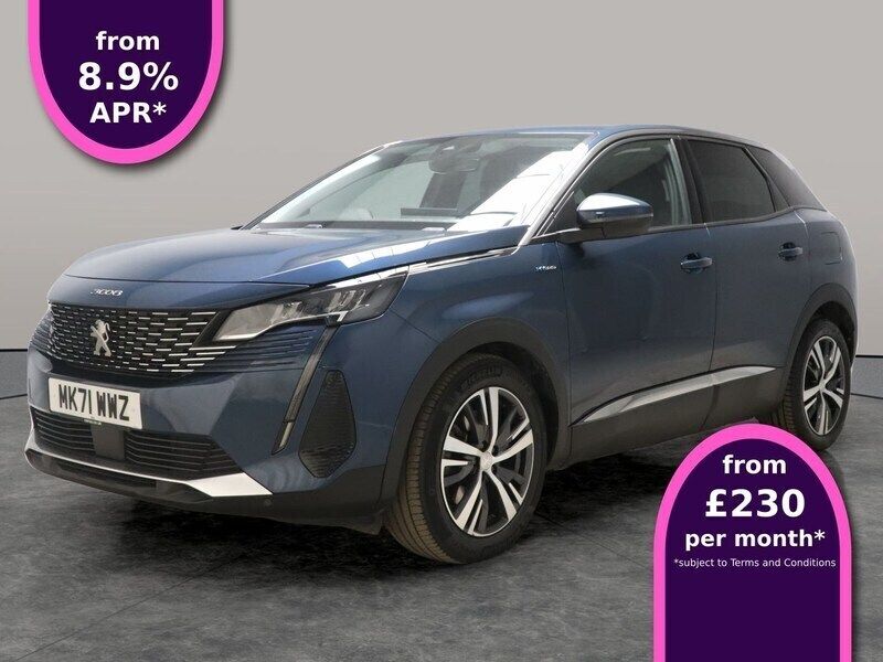 Blue Used 2021 Peugeot 3008 Allure Hatchback | £16,299 (Fair price) - Image 1/3