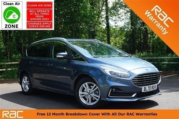 Blue Used 2021 Ford S-MAX Titanium MPV | £19,990 (Fair price) - Image 1/1