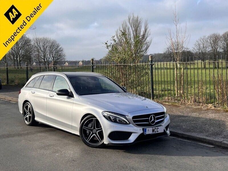 Silver Used 2017 Mercedes C250 AMG line Estate | £15,495 (Fair price) - Image 1/4