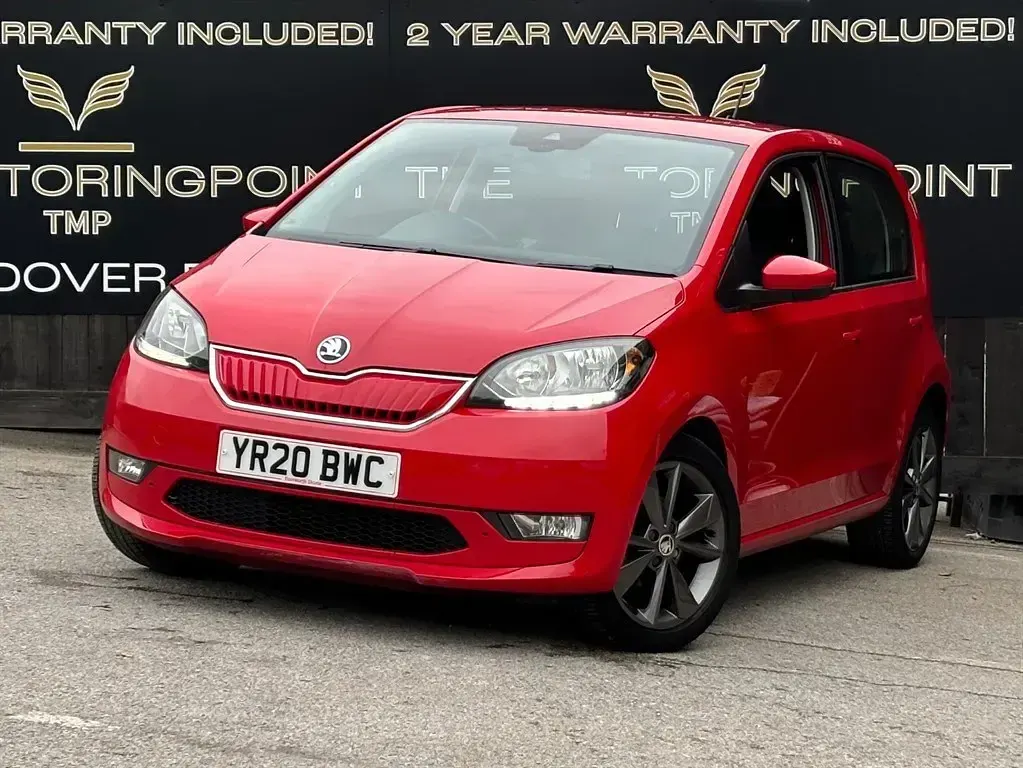 Usado Skoda Citigo-e IV SE L 61 kW (83 CV) 2020 Rojo Utilitario