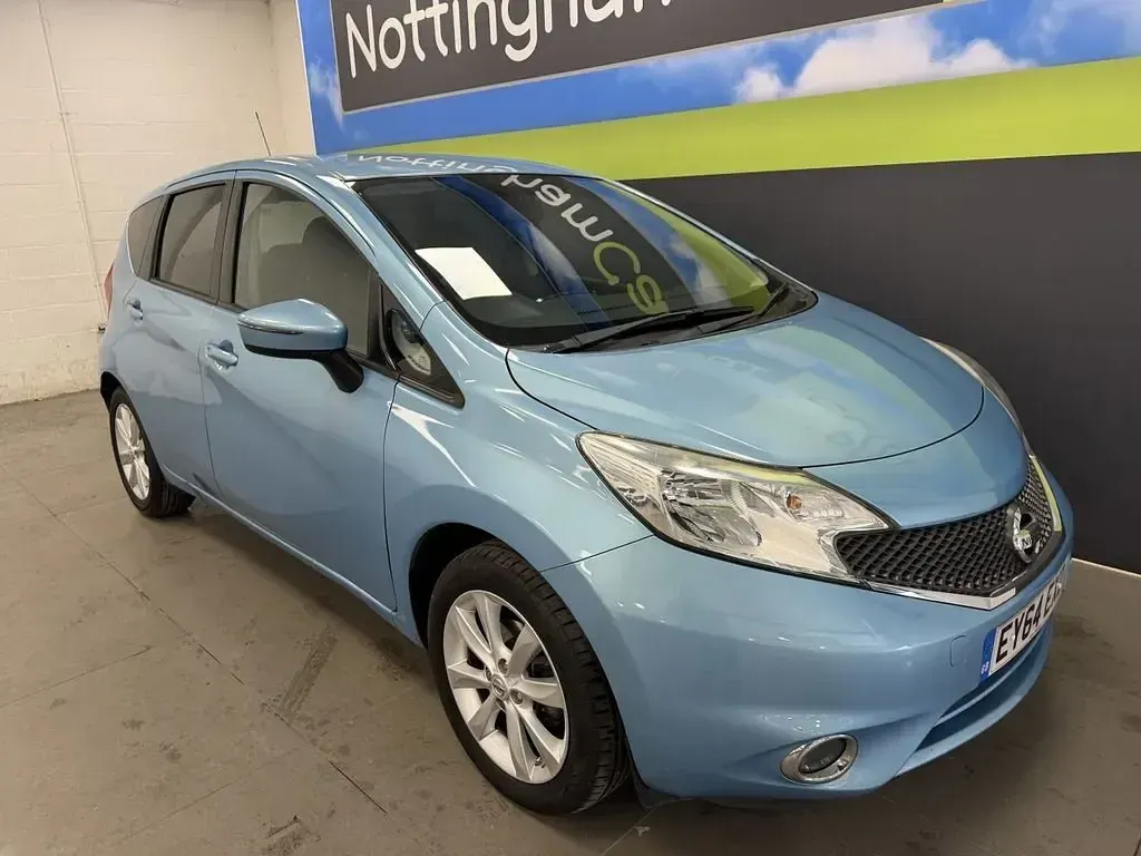 Używany Nissan Note Acenta 98 KM (72 kW) 2014 Niebieski Hatchback