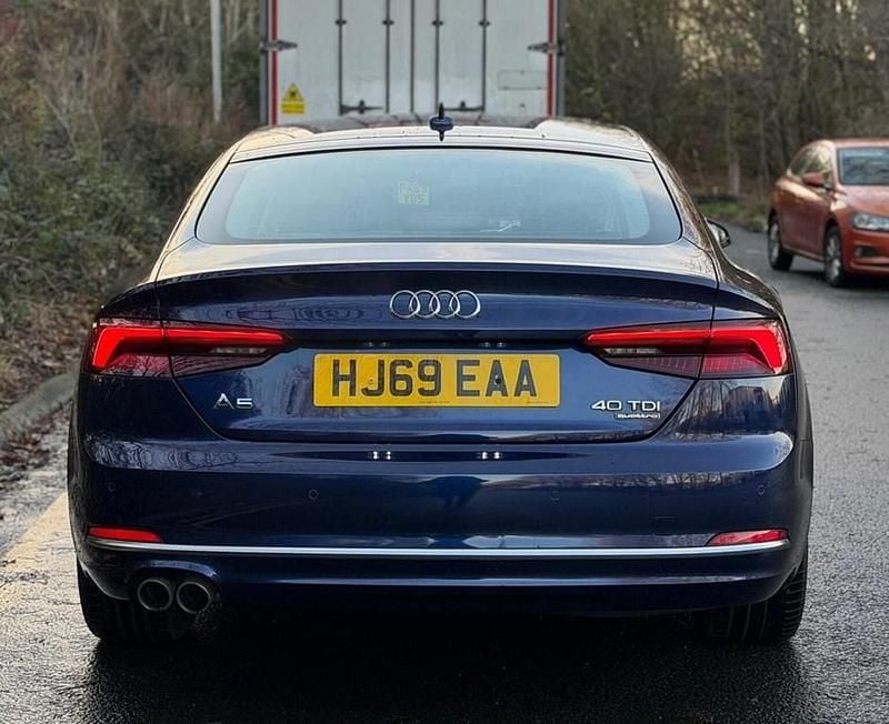 Used Audi A5 Sportback Sport 190 HP (139 kW) 2019 Blue Hatchback