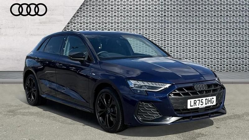 Used Audi A3 e-tron Black Edition 204 HP (150 kW) 2025 Blue Hatchback