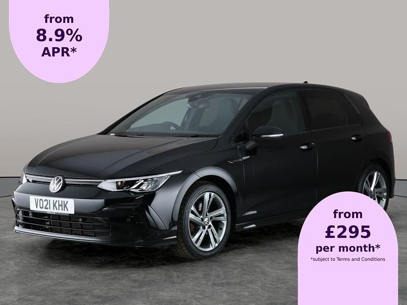 Black Used 2021 VW Golf VIII R-line Hatchback | £19,903 (Fair price) - Image 1/2