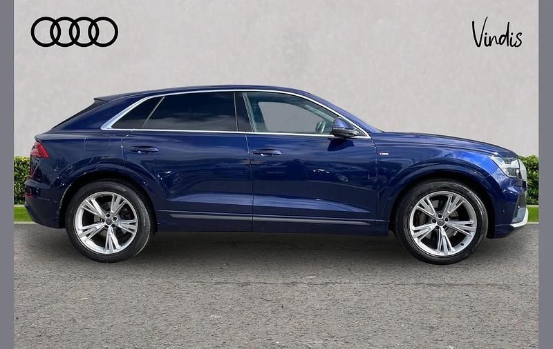 Used Audi Q8 S-Line 281 HP (206 kW) 2018 Blue SUV