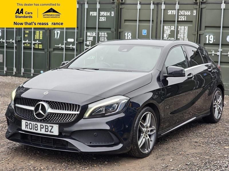 Used Mercedes A200 AMG line 2018 Black Hatchback