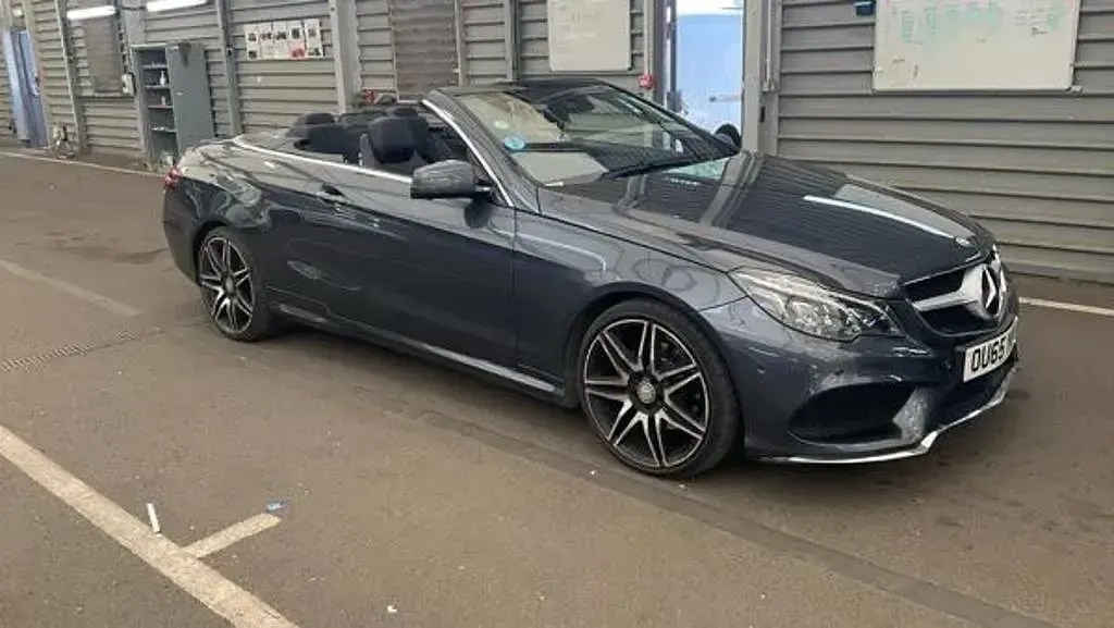 Used Mercedes E200 AMG line 2015 Grey Cabriolet