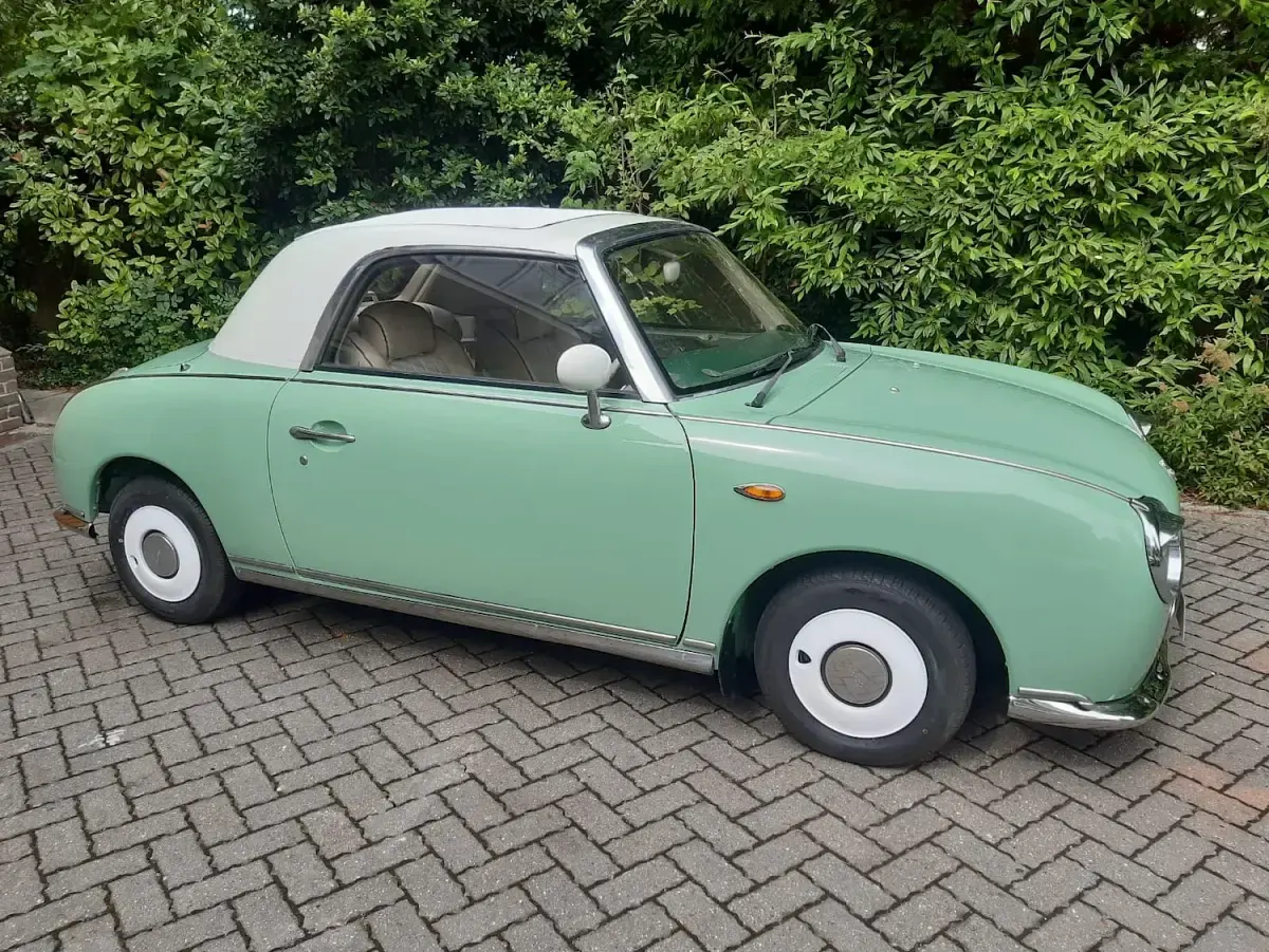 Used Nissan Figaro 2007 Green/cream Cabriolet