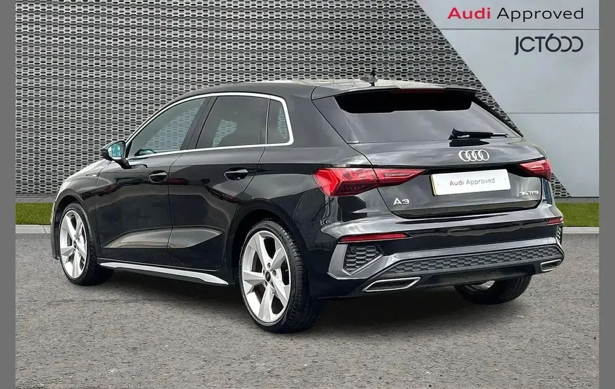 Used Audi A3 S-Line 147 HP (108 kW) 2021 Black Sedan
