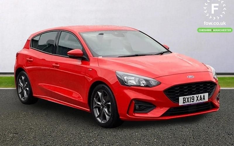 Red Used 2019 Ford Focus ST-Line Hatchback | £11,899 (Good price) - Image 1/4