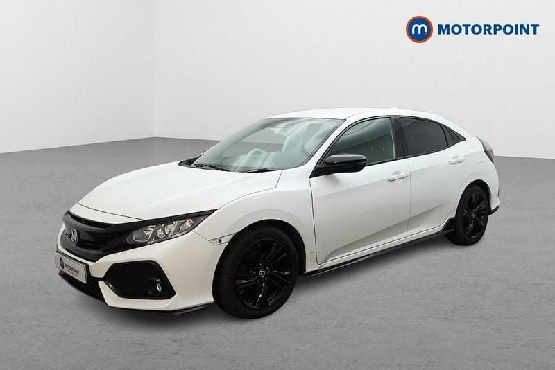 Used Honda Civic Sport 2021 White Hatchback