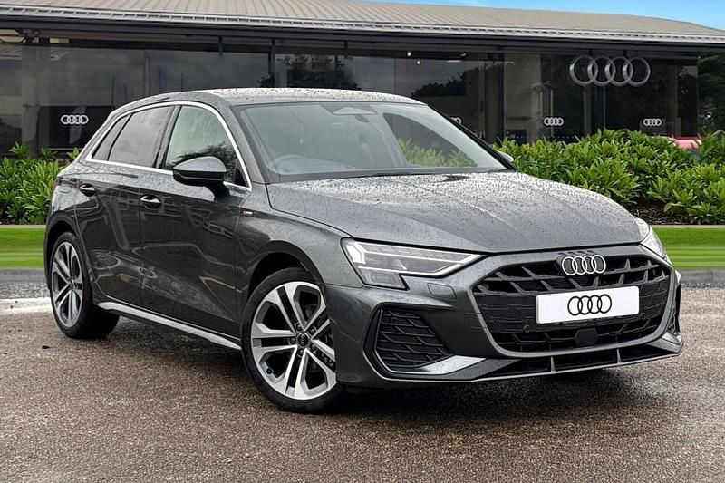 Grey New 2025 Audi A3 Sportback S-Line Hatchback | £30,995 (Super price) - Image 1/4