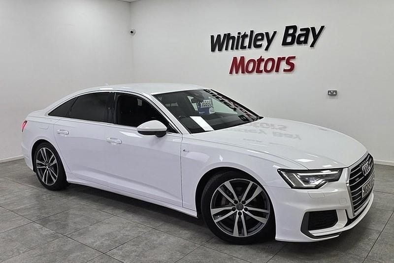 Used Audi A6 S-Line 204 HP (150 kW) 2019 White Sedan