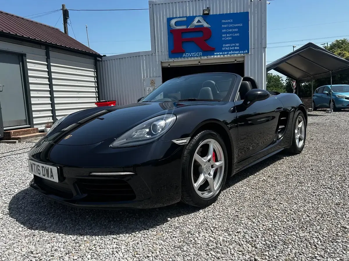 Used Porsche 718 300 HP (220 kW) 2016 Black Cabriolet