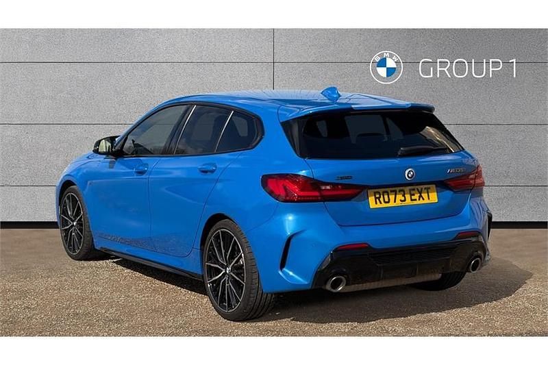 Used BMW M135 Shadowline 306 HP (225 kW) 2023 Misano blue Hatchback