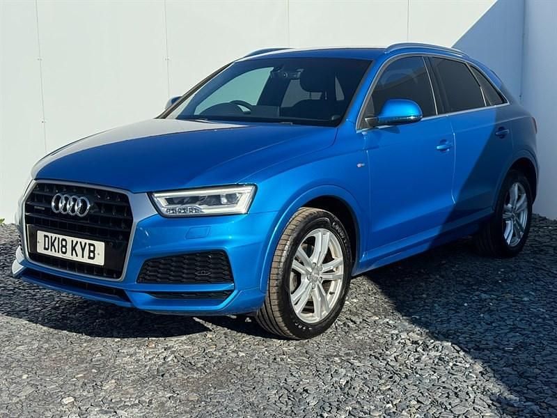 Used Audi Q3 S-Line 150 HP (110 kW) 2018 Blue SUV