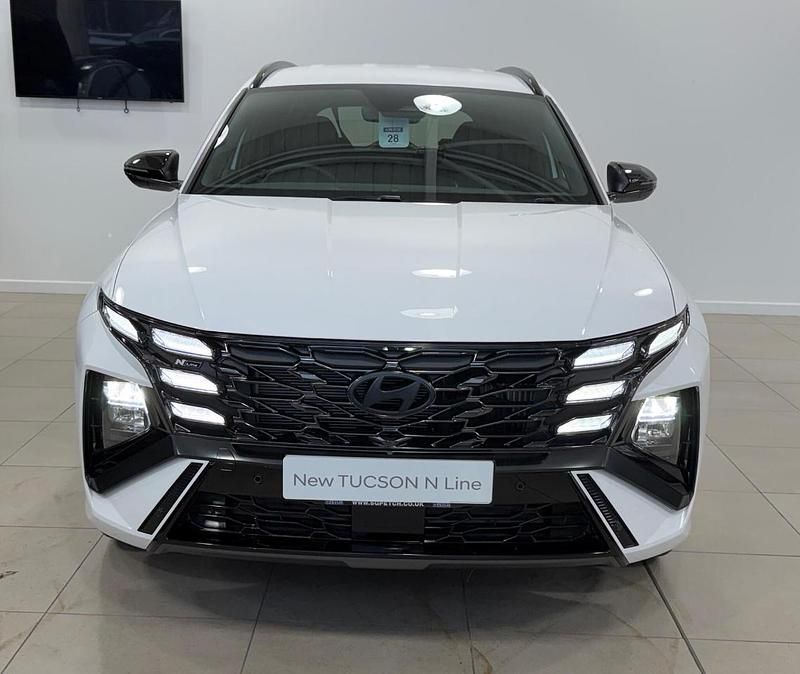 White New 2025 Hyundai Tucson N Line SUV | £31,495 (Super price) - Image 1/4