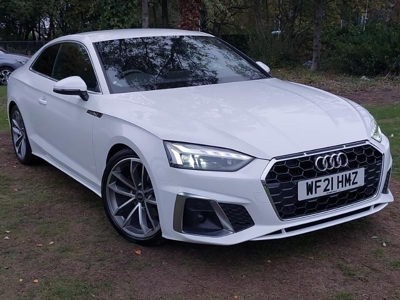 White Used 2021 Audi A5 S-Line Coupe | £21,998 (Fair price) - Image 1/4