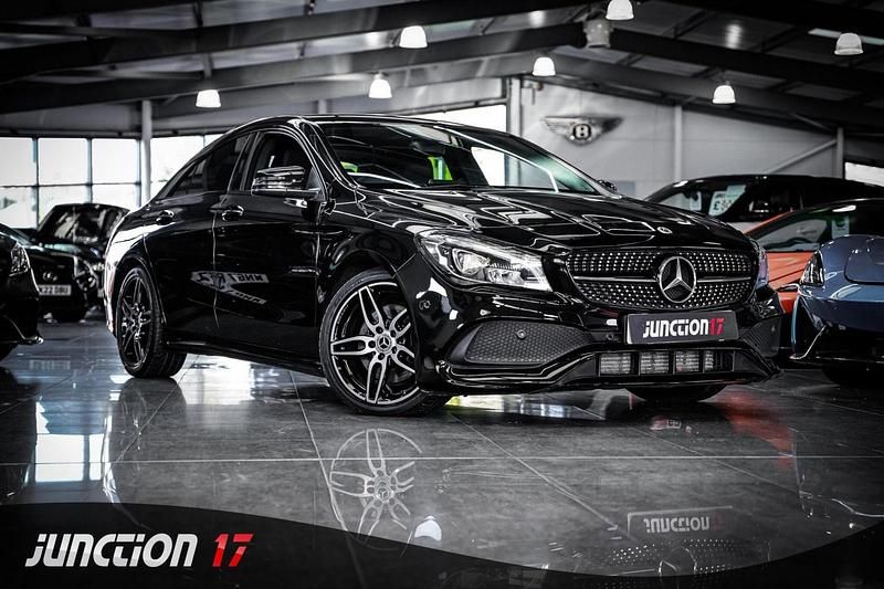 Black Used 2018 Mercedes CLA220 AMG line Sedan | £13,988 (Fair price) - Image 1/3