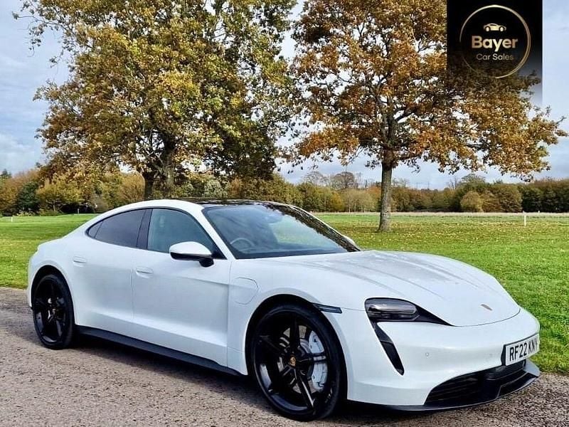 White Used 2022 Porsche Taycan Performance Package Sedan | £39,485 (Good price) - Image 1/4