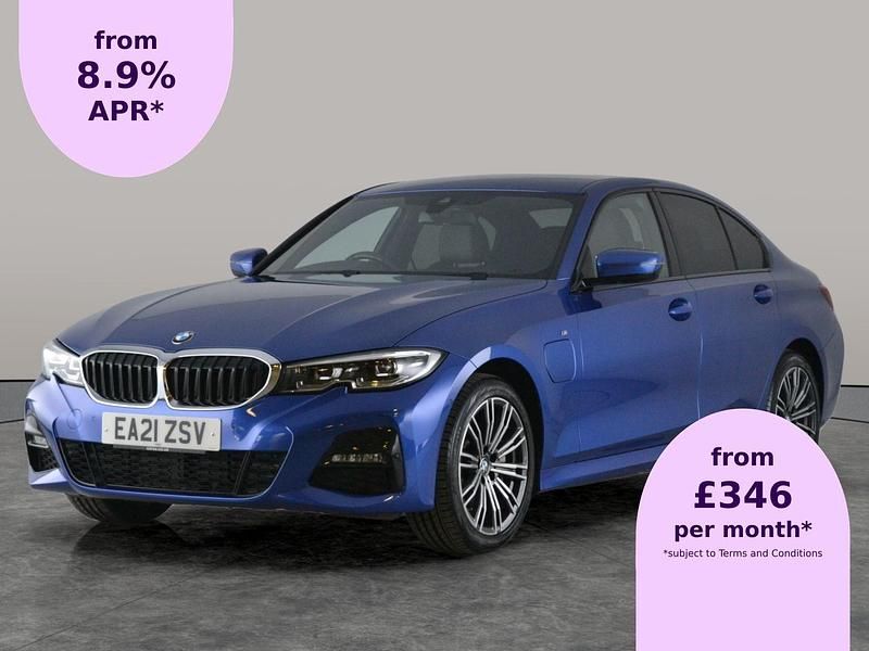 Blue Used 2021 BMW 330e M Sport Sedan | £23,081 (Fair price) - Image 1/2