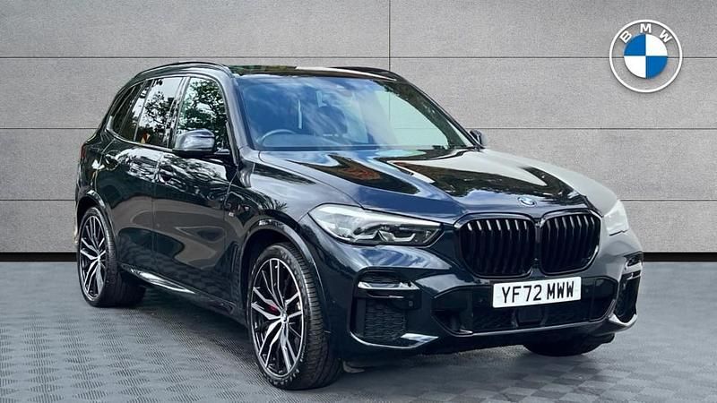 Black Used 2022 BMW X5 M Sport SUV | £52,992 (Expensive) - Image 1/4