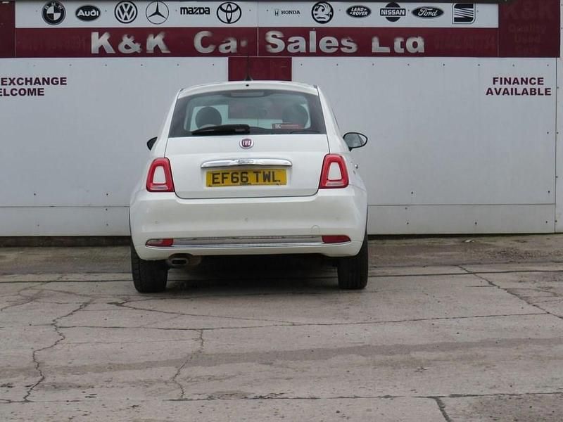 Used Fiat 500 Lounge 69 HP (50 kW) 2016 White Hatchback