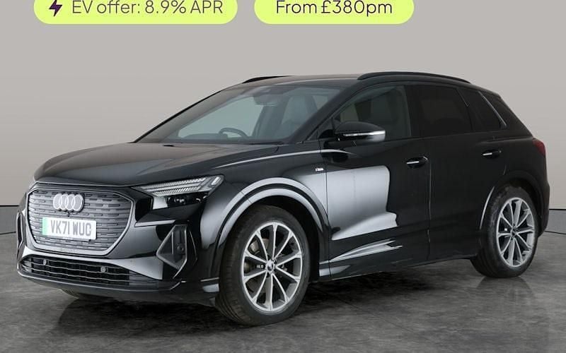 Black Used 2021 Audi Q4 e-tron Advanced SUV | £21,772 (Fair price) - Image 1/3