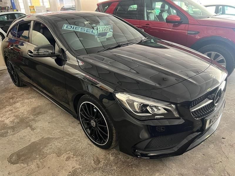Black Used 2019 Mercedes CLA220 Shooting Brake AMG line Estate | £9,749 (Fair price) - Image 1/4