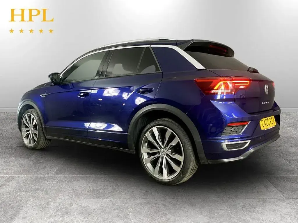 Used VW T-Roc R-line 150 HP (110 kW) 2020 Blue SUV