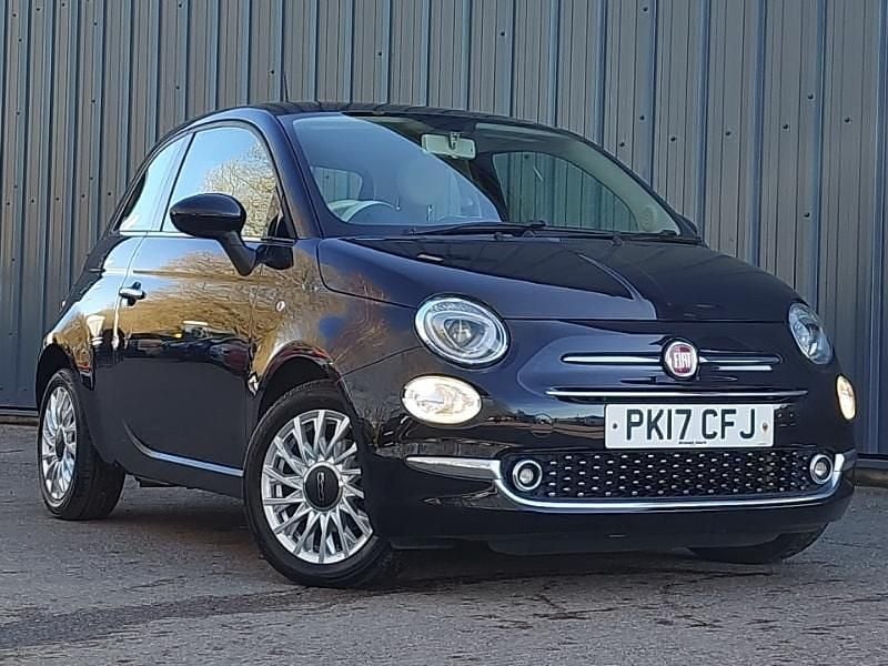 Used Fiat 500 Lounge 69 HP (50 kW) 2017 Black Hatchback