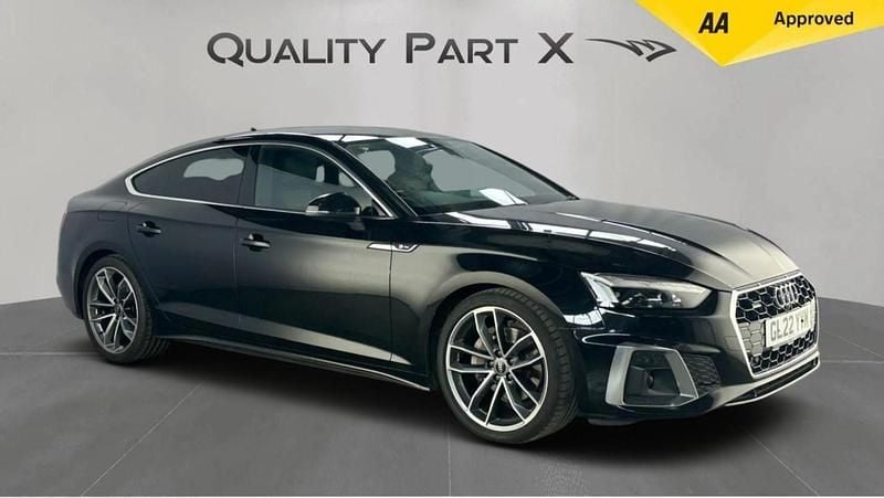 Black Used 2022 Audi A5 Sportback S-Line Hatchback | £21,650 (Good price) - Image 1/4