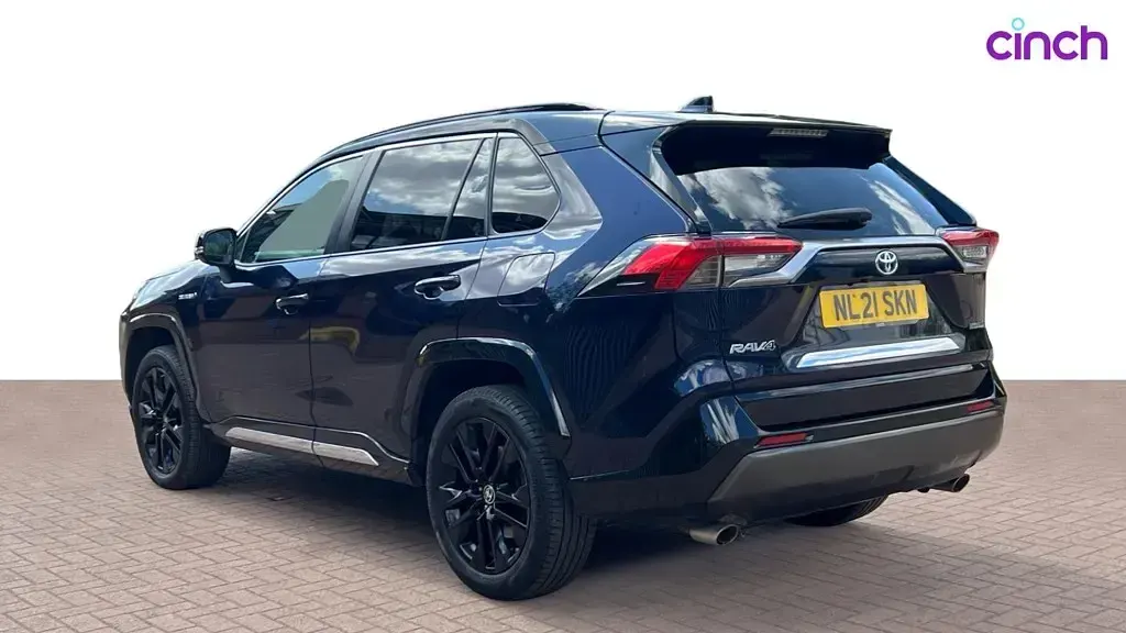Used Toyota RAV4 Hybrid 218 HP (160 kW) 2021 Blue/black SUV
