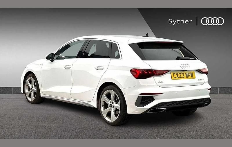 Used Audi A3 S-Line 108 HP (79 kW) 2023 White Sedan