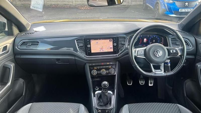 Used VW T-Roc R-line 148 HP (108 kW) 2019 Yellow SUV