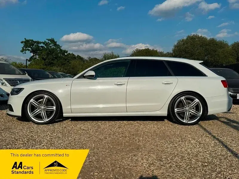 Used Audi A6 S-Line 204 HP (150 kW) 2015 White Estate