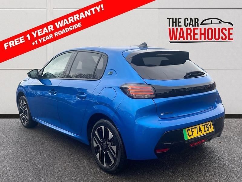 New Peugeot e-208 Allure 100 kW (136 HP) 2025 Vertigo blue Hatchback