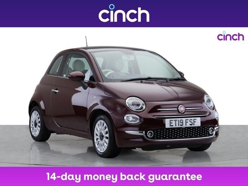 Red Used 2019 Fiat 500 Lounge Hatchback | £8,299 (Fair price) - Image 1/3