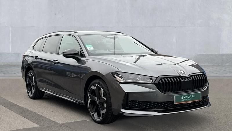 Graphite grey metallic New 2025 Skoda Superb SportLine | £42,290 - Image 1/4