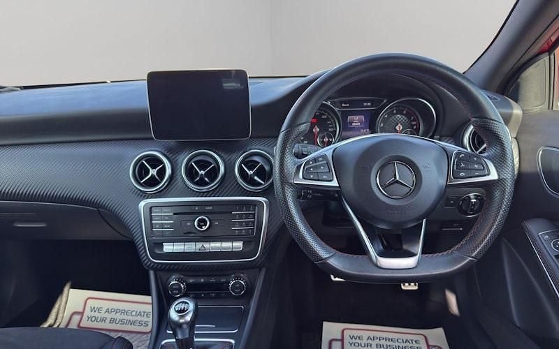 Used Mercedes A160 AMG line 102 HP (75 kW) 2017 Red Hatchback