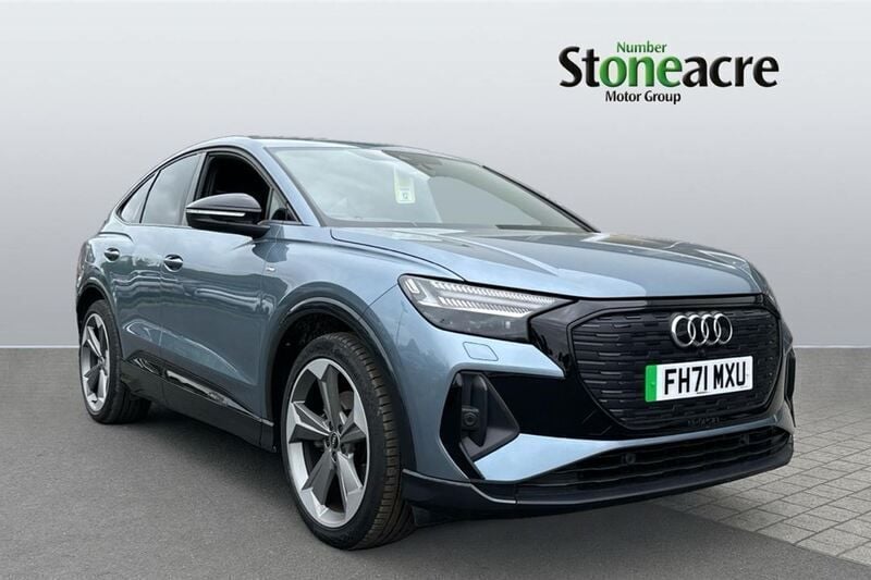 Blue Used 2022 Audi Q4 Sportback e-tron Advanced SUV | £27,999 - Image 1/4